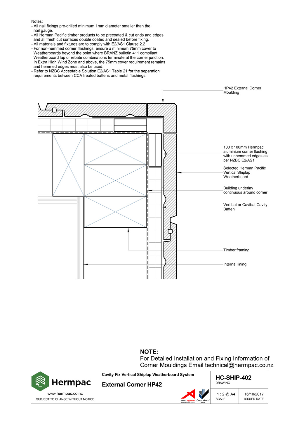 Hermpac Limited | Construction Drawings