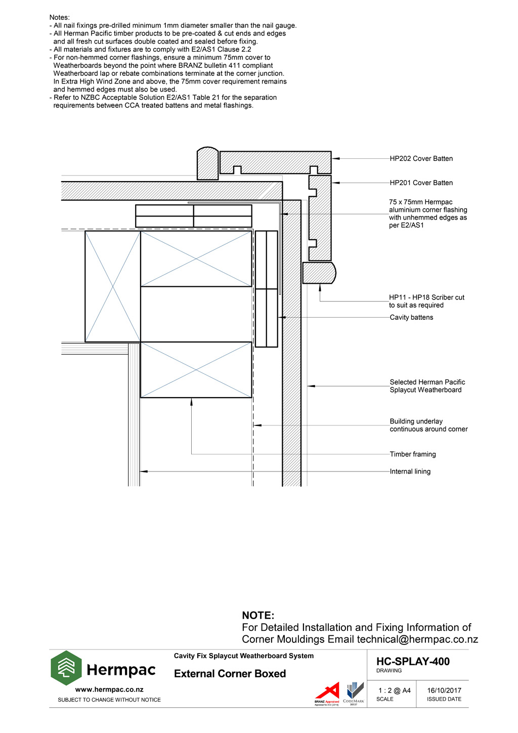 Hermpac Limited | Construction Drawings